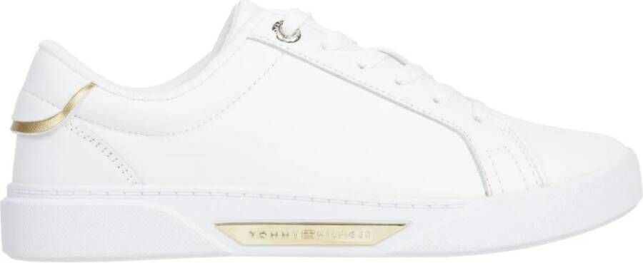 Tommy Hilfiger Witte Court Sneaker voor Vrouwen White Dames