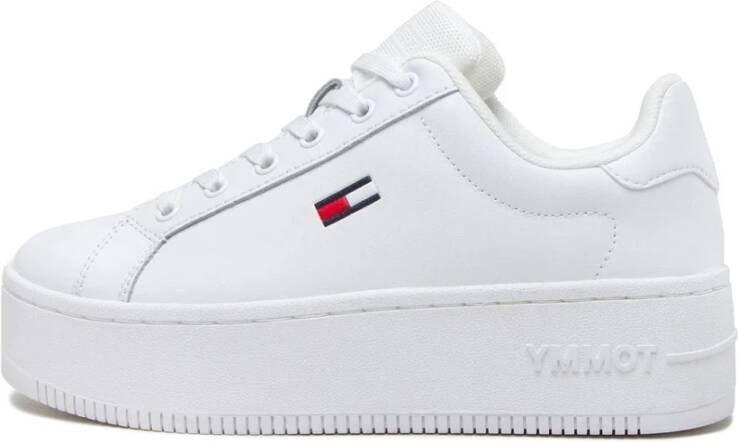 Tommy Hilfiger Witte Essential Platform Sneakers voor Dames White Dames - Foto 6