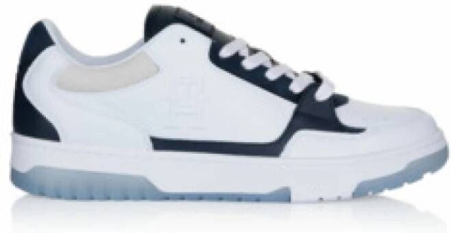 Tommy Hilfiger Witte Heren Sneaker Comfortabel en veelzijdig