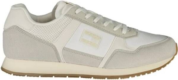 Tommy Hilfiger Witte Heren Sneaker Polyester Polyethyleen