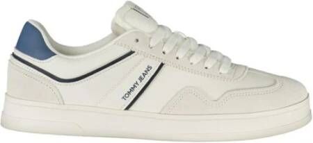 Tommy Hilfiger Witte Heren Sneaker Polyethyleen Sportieve Elegantie