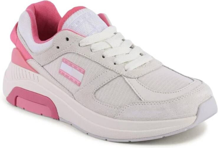 Tommy Hilfiger Witte Leren Casual Sneakers