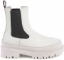 Tommy Hilfiger Witte Leren Chelsea Laarzen Platform Zool - Thumbnail 1
