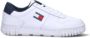 Tommy Hilfiger Witte leren cupsole sneakers - Thumbnail 1