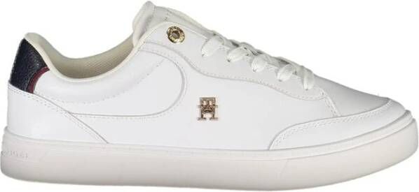 Tommy Hilfiger Witte Leren Dames Sneaker
