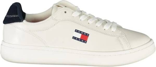 Tommy Hilfiger Witte Leren Dames Sneaker