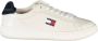 Tommy Hilfiger Witte Leren Dames Sneaker - Thumbnail 2