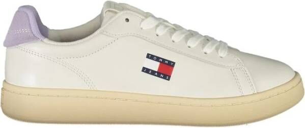 Tommy Hilfiger Witte Leren Dames Sneaker