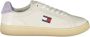 Tommy Hilfiger Witte Leren Dames Sneaker - Thumbnail 1