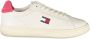 Tommy Hilfiger Witte Leren Dames Sneaker - Thumbnail 1