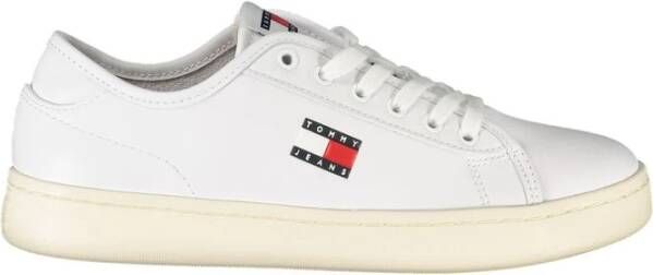 Tommy Hilfiger Witte Leren Dames Sneaker