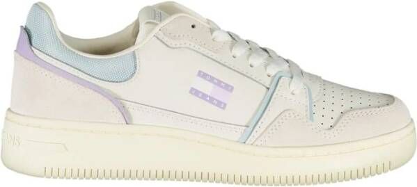 Tommy Hilfiger Witte Leren Dames Sneaker