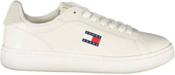 Tommy Hilfiger Witte Leren Dames Sneaker
