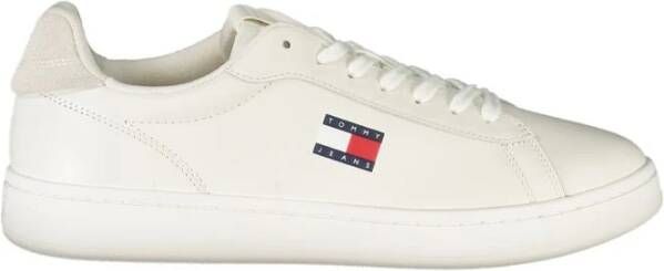 Tommy Hilfiger Witte Leren Heren Sneaker