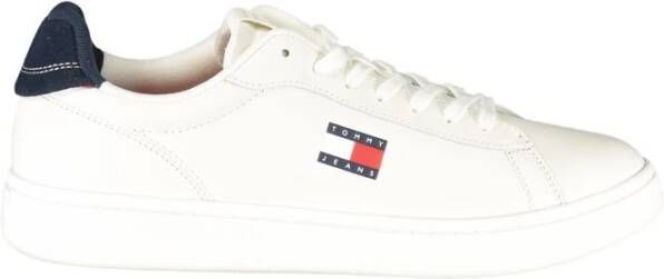 Tommy Hilfiger Witte Leren Heren Sneaker