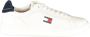 Tommy Hilfiger Witte Leren Heren Sneaker - Thumbnail 3