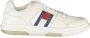 Tommy Hilfiger leren heren sneakers wit Uitneembare zool - Thumbnail 2