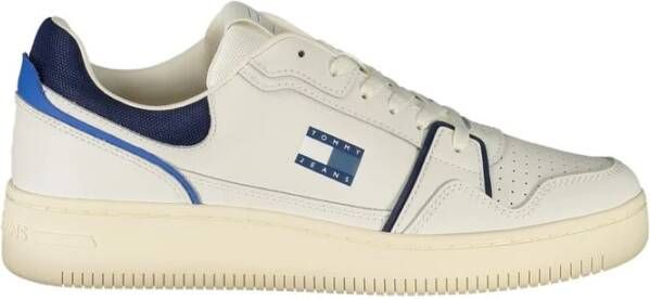 Tommy Hilfiger Witte Leren Heren Sneaker Chic Athleisure