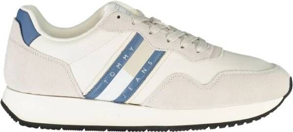 Tommy Hilfiger Witte Leren Heren Sneaker Sportschoenen