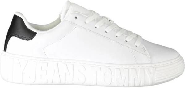 Tommy Hilfiger Witte Leren Heren Sneakers