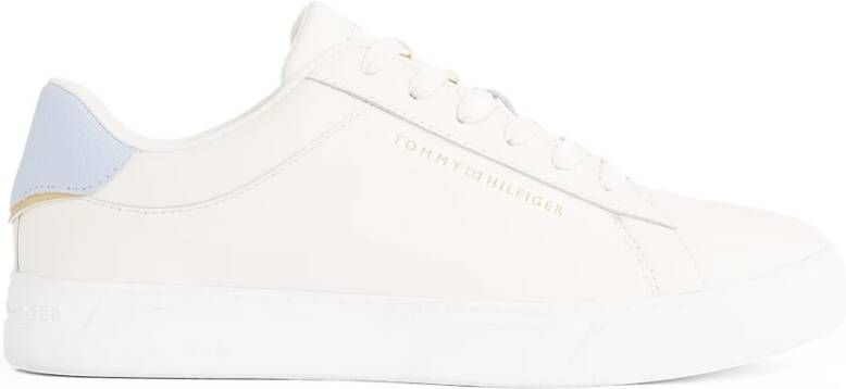 Tommy Hilfiger Plateausneakers ESSENTIAL COURT SNEAKER vrijetijdsschoen lage schoen veterschoen met logo-opdruk