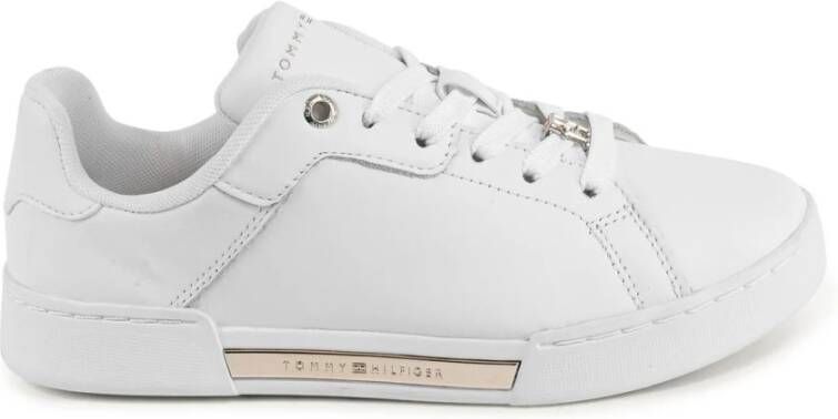 Tommy Hilfiger Witte Leren LowTop Sneakers