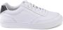 Tommy Hilfiger Witte Leren Sneaker met Polyamide Details - Thumbnail 1