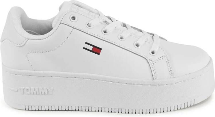 Tommy Hilfiger Witte Essential Platform Sneakers voor Dames White Dames - Foto 7