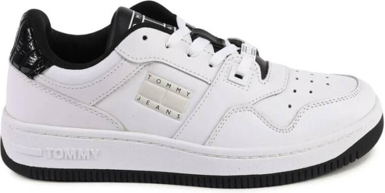 Tommy Hilfiger Witte Leren Sneaker Model