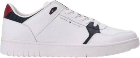 Tommy Hilfiger Witte Leren Sneakers