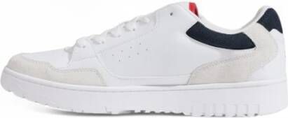 Tommy Hilfiger Sneakers TH BASKET CORE LTH MIX ESS met contrastafwerkingen vrijetijdsschoen lage schoen veterschoen - Foto 7