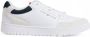 Tommy Hilfiger Sneakers TH BASKET CORE LTH MIX ESS met contrastafwerkingen vrijetijdsschoen lage schoen veterschoen - Thumbnail 5