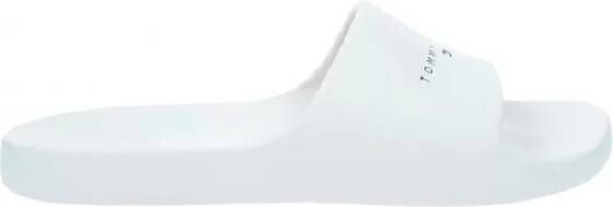 Tommy Hilfiger Witte Logo Sandalen Bloom Foam Materiaal
