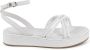 Tommy Hilfiger Witte Plateau Sandalen met Touw Detail - Thumbnail 1
