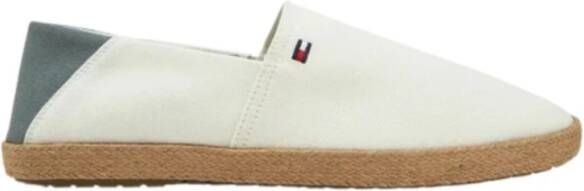 Tommy Hilfiger Instappers HILFIGER ESPADRILLE CORE TEXTILE instapschoen espadrilles zomerschoen contrastaccent op de hiel