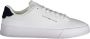 Tommy Hilfiger leren sneakers wit lichtblauw - Thumbnail 2