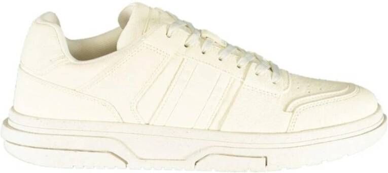 Tommy Hilfiger Witte Polyester Sneaker met Logo Detail White Heren