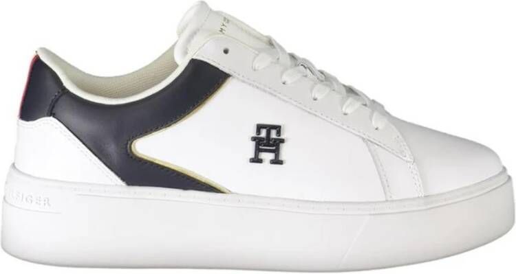 Tommy Hilfiger Witte Polyester Sneaker White Dames