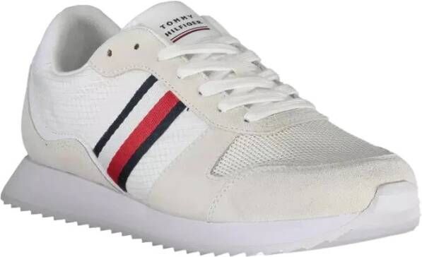 Tommy Hilfiger Witte Polyester Sneaker Wit Heren