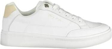 Tommy Hilfiger Witte Polyester Veterschoenen