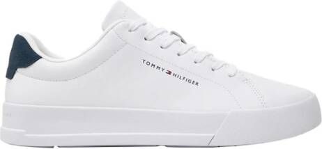 Tommy Hilfiger Plateausneakers TH COURT LEATHER GRAIN ESS vrijetijdsschoen halfschoen veterschoen met logo-opdruk - Foto 3