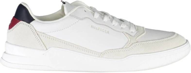 Tommy Hilfiger Witte Sneakers voor Heren met Contrasterende Details Wit Heren