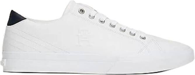 Tommy Hilfiger Witte Street Low Leren Sneakers White Heren