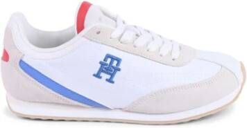 Tommy Hilfiger Witte Suède Dames Sneakers voor alledaags gebruik