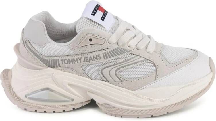 Tommy Jeans Beige Suede Retro Runner Sneakers Beige Dames - Foto 3