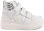 Tommy Hilfiger Retro Basket Chunky sneaker van leer met metallic finish - Thumbnail 1