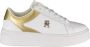 Tommy Hilfiger Witte Wedge Platform Sneakers met Logo - Thumbnail 1