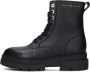 Tommy Hilfiger Veterschoenen BICOLOR LEATHER LACE-UP plateau veterschoenen chunky boots gouden logo tekst - Thumbnail 2