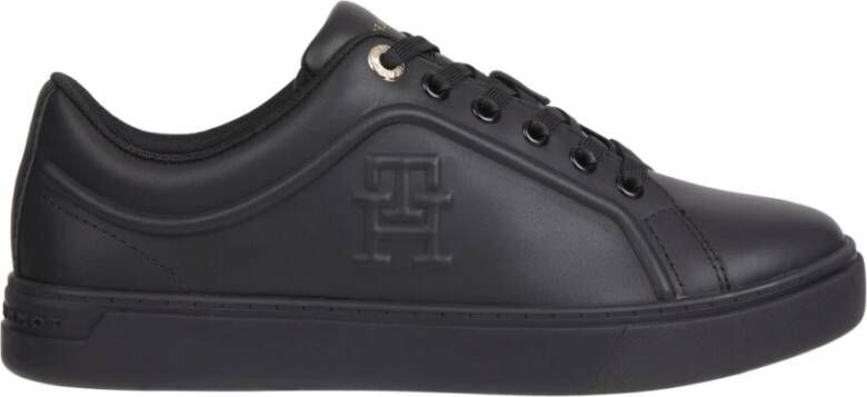 Tommy Hilfiger Zwarte Casual Cupsole Sneakers Black Dames