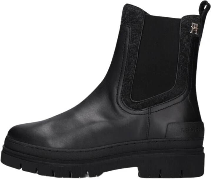 Tommy Hilfiger Boots zonder sluiting FEMININE SEASONAL UTILITY BOOT met brede stretchinzet bij de schacht - Foto 5